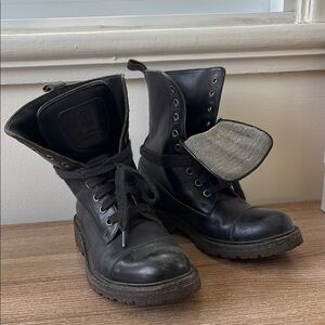 Brunello Cucinelli Black Leather Women’s Boots